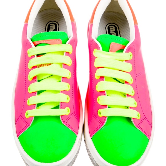 Marc jacobs neon leather sneakers 7 - Picture 1 of 4